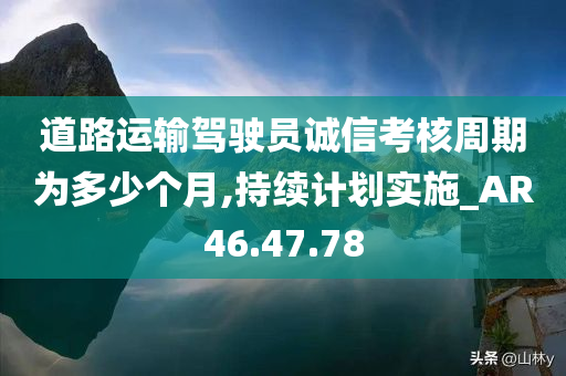 道路运输驾驶员诚信考核周期为多少个月,持续计划实施_AR46.47.78