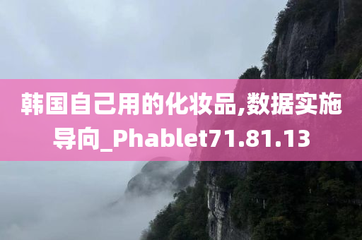 韩国自己用的化妆品,数据实施导向_Phablet71.81.13