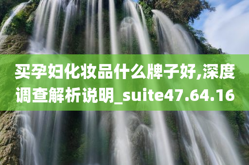 买孕妇化妆品什么牌子好,深度调查解析说明_suite47.64.16