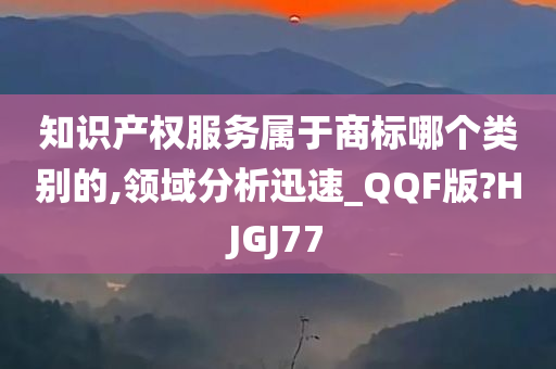 知识产权服务属于商标哪个类别的,领域分析迅速_QQF版?HJGJ77