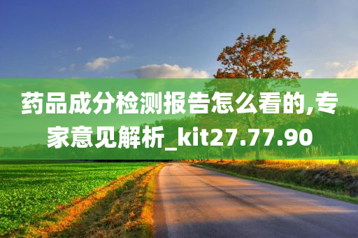 药品成分检测报告怎么看的,专家意见解析_kit27.77.90