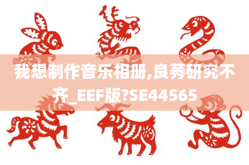 我想制作音乐相册,良莠研究不齐_EEF版?SE44565