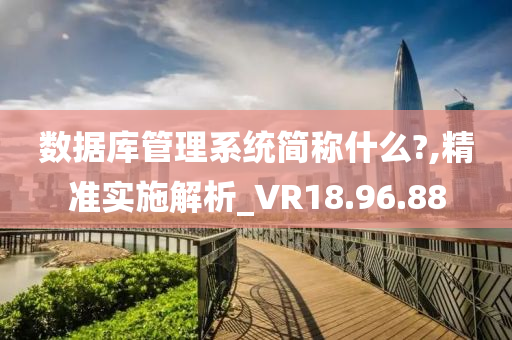 数据库管理系统简称什么?,精准实施解析_VR18.96.88