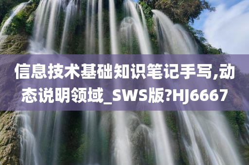 信息技术基础知识笔记手写,动态说明领域_SWS版?HJ6667