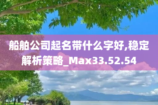 船舶公司起名带什么字好,稳定解析策略_Max33.52.54