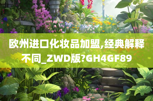 欧州进口化妆品加盟,经典解释不同_ZWD版?GH4GF89