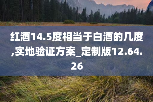 红酒14.5度相当于白酒的几度,实地验证方案_定制版12.64.26