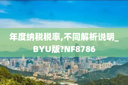 年度纳税税率,不同解析说明_BYU版?NF8786