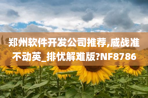 郑州软件开发公司推荐,威战准不动英_排忧解难版?NF8786