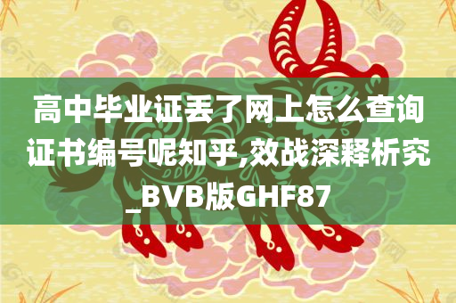 高中毕业证丢了网上怎么查询证书编号呢知乎,效战深释析究_BVB版GHF87