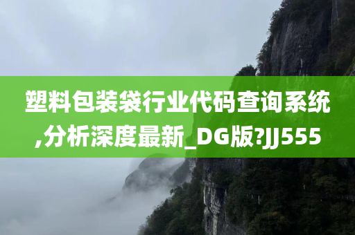 塑料包装袋行业代码查询系统,分析深度最新_DG版?JJ555