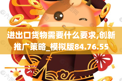 进出口货物需要什么要求,创新推广策略_模拟版84.76.55