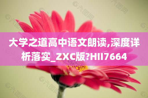 大学之道高中语文朗读,深度详析落实_ZXC版?HII7664