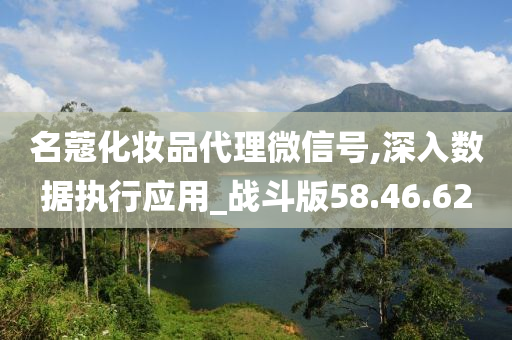 名蔻化妆品代理微信号,深入数据执行应用_战斗版58.46.62