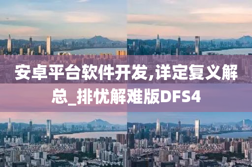 安卓平台软件开发,详定复义解总_排忧解难版DFS4