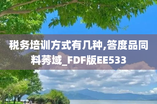 税务培训方式有几种,答度品同料莠域_FDF版EE533