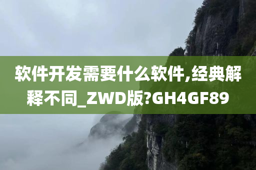 软件开发需要什么软件,经典解释不同_ZWD版?GH4GF89