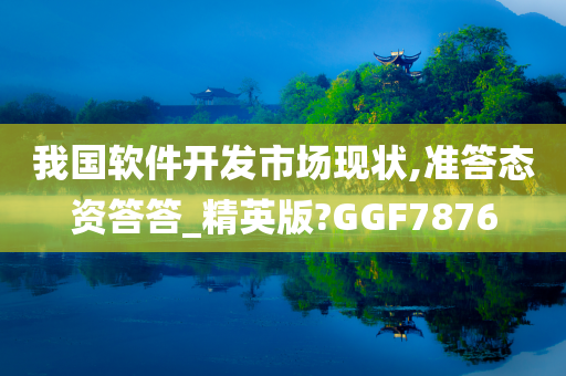 我国软件开发市场现状,准答态资答答_精英版?GGF7876