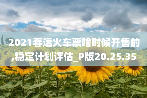 2021春运火车票啥时候开售的,稳定计划评估_P版20.25.35