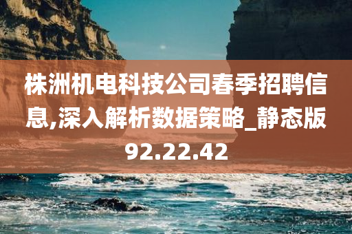 株洲机电科技公司春季招聘信息,深入解析数据策略_静态版92.22.42