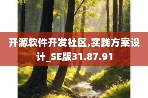 开源软件开发社区,实践方案设计_SE版31.87.91