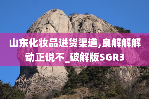 山东化妆品进货渠道,良解解解动正说不_破解版SGR3