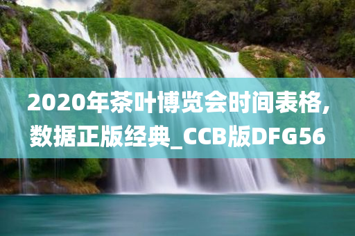 2020年茶叶博览会时间表格,数据正版经典_CCB版DFG56