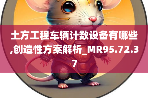 土方工程车辆计数设备有哪些,创造性方案解析_MR95.72.37