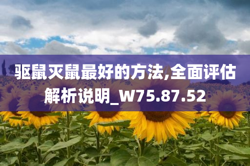 驱鼠灭鼠最好的方法,全面评估解析说明_W75.87.52