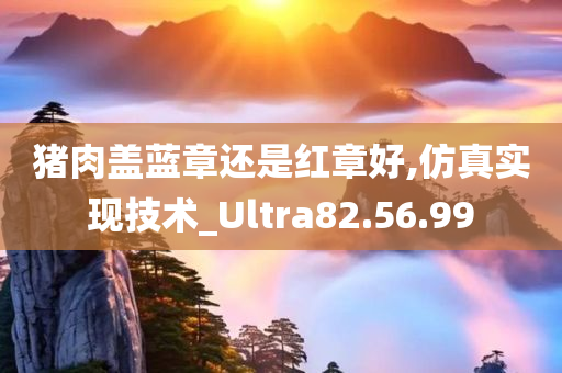 猪肉盖蓝章还是红章好,仿真实现技术_Ultra82.56.99