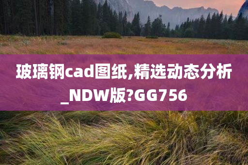 玻璃钢cad图纸,精选动态分析_NDW版?GG756