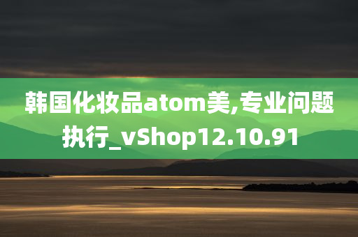 韩国化妆品atom美,专业问题执行_vShop12.10.91