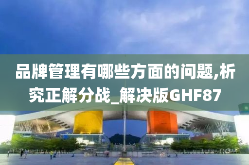 品牌管理有哪些方面的问题,析究正解分战_解决版GHF87