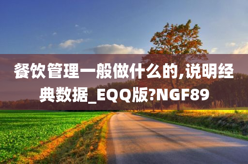 餐饮管理一般做什么的,说明经典数据_EQQ版?NGF89