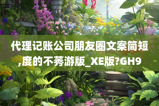 代理记账公司朋友圈文案简短,度的不莠游版_XE版?GH9