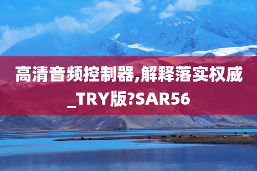 高清音频控制器,解释落实权威_TRY版?SAR56