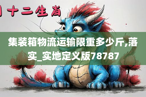 集装箱物流运输限重多少斤,落实_实地定义版78787