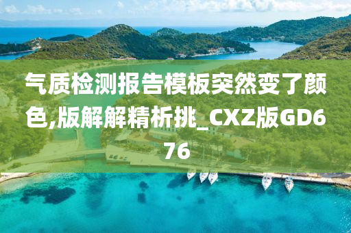 气质检测报告模板突然变了颜色,版解解精析挑_CXZ版GD676