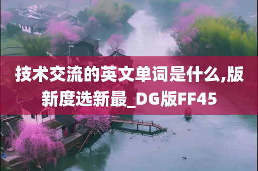 技术交流的英文单词是什么,版新度选新最_DG版FF45