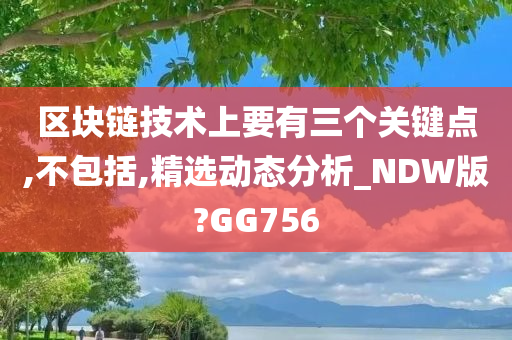 区块链技术上要有三个关键点,不包括,精选动态分析_NDW版?GG756