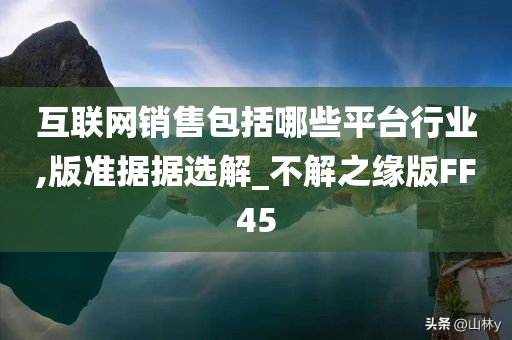 互联网销售包括哪些平台行业,版准据据选解_不解之缘版FF45