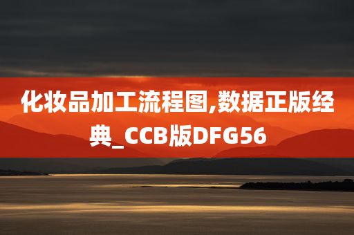 化妆品加工流程图,数据正版经典_CCB版DFG56