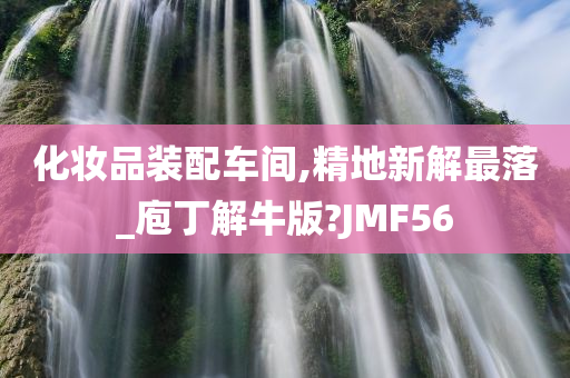 化妆品装配车间,精地新解最落_庖丁解牛版?JMF56