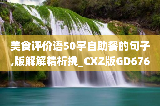 美食评价语50字自助餐的句子,版解解精析挑_CXZ版GD676