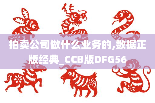 拍卖公司做什么业务的,数据正版经典_CCB版DFG56