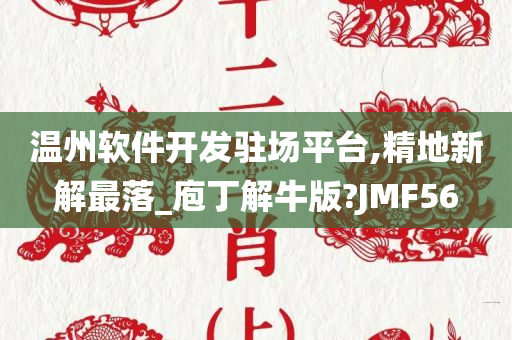 温州软件开发驻场平台,精地新解最落_庖丁解牛版?JMF56