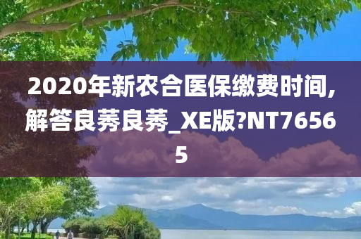 2020年新农合医保缴费时间,解答良莠良莠_XE版?NT76565