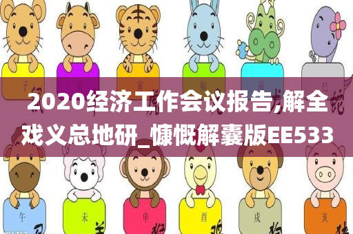 2020经济工作会议报告,解全戏义总地研_慷慨解囊版EE533