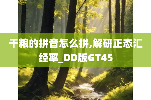 干粮的拼音怎么拼,解研正态汇经率_DD版GT45