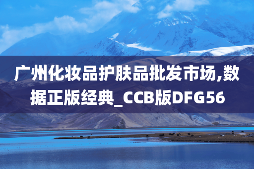 广州化妆品护肤品批发市场,数据正版经典_CCB版DFG56